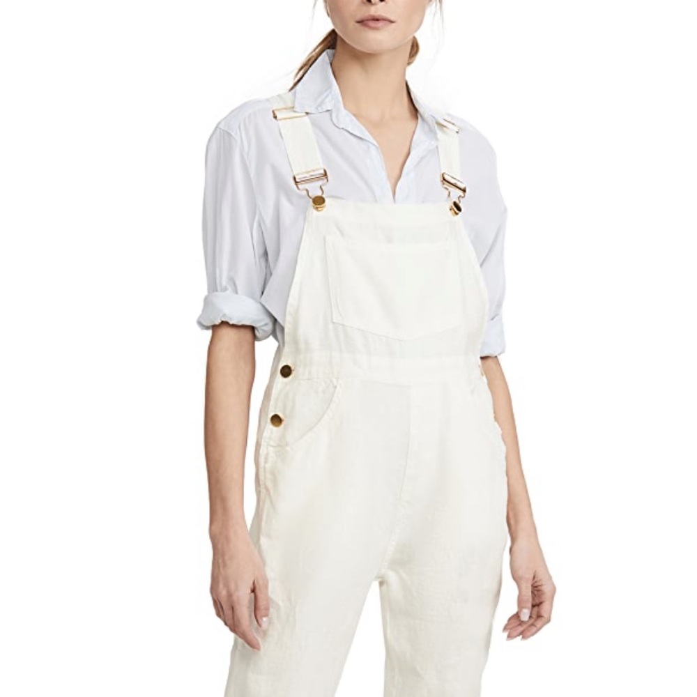 WeWoreWhat Linen White Overalls